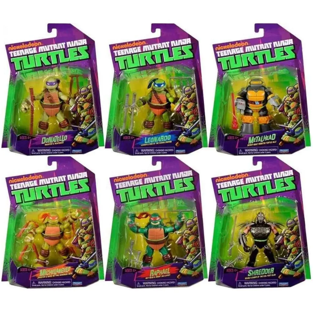 2026 hot item 4.5Inches Ninja Turtles 2012 Animated Movable Model Reissue Leonardo Raphael Michaelangelo Donatello action figure Playmates popular