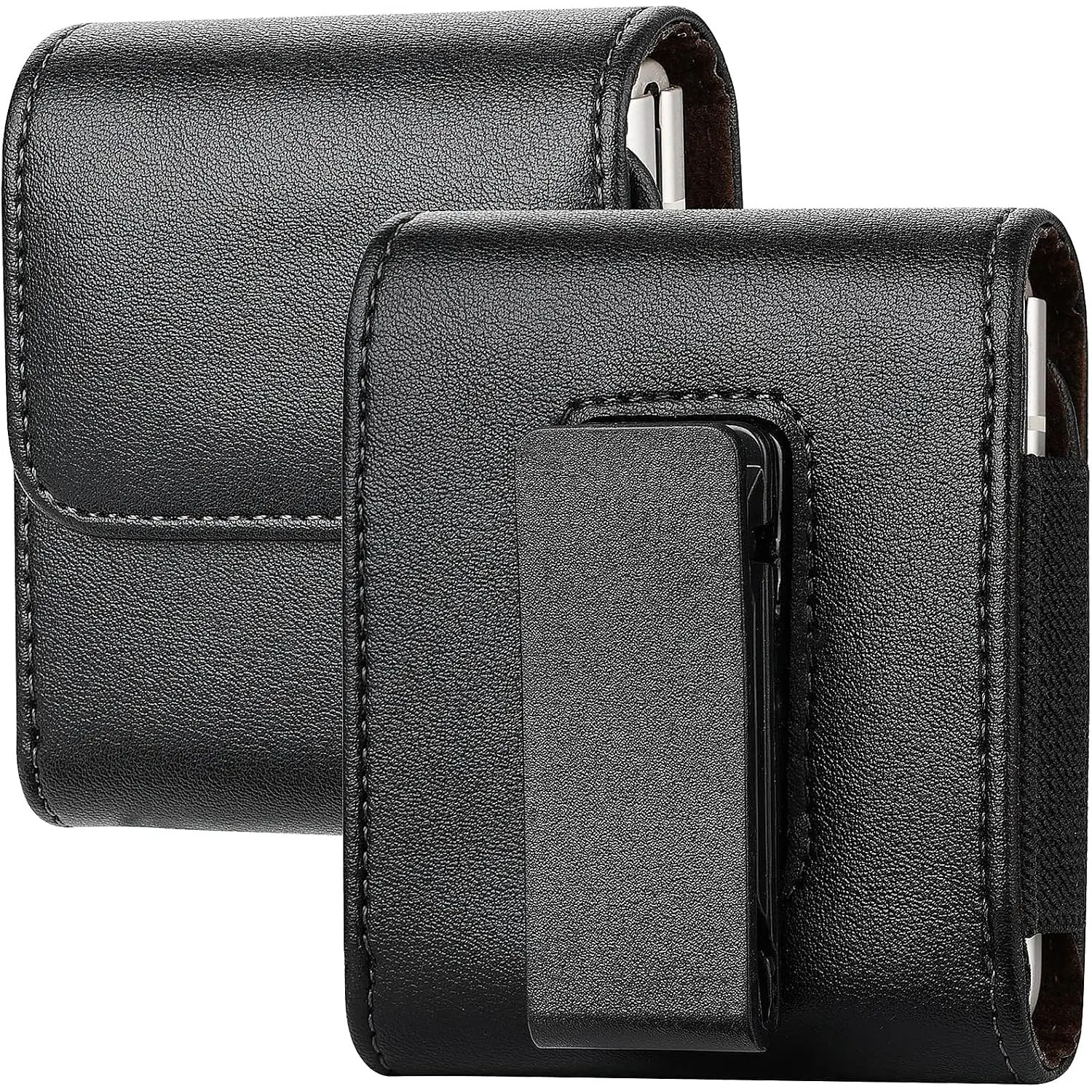 Samsung Galaxy Z Flip7/6/5/4 Flip Phone Waist Strap Case, Waist Bags, 360° Rotating Leather Phone Bag with Belt Clip, Compatible with Motorola Razr