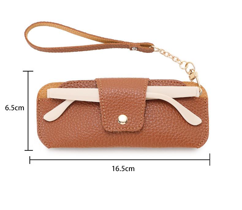 Sunglasses Case with Wrist Strap – Hard Shell Protective Eyewear Pouch, Portable Travel Glasses Holder, Pressure Resistant Storage Bag for Women Men