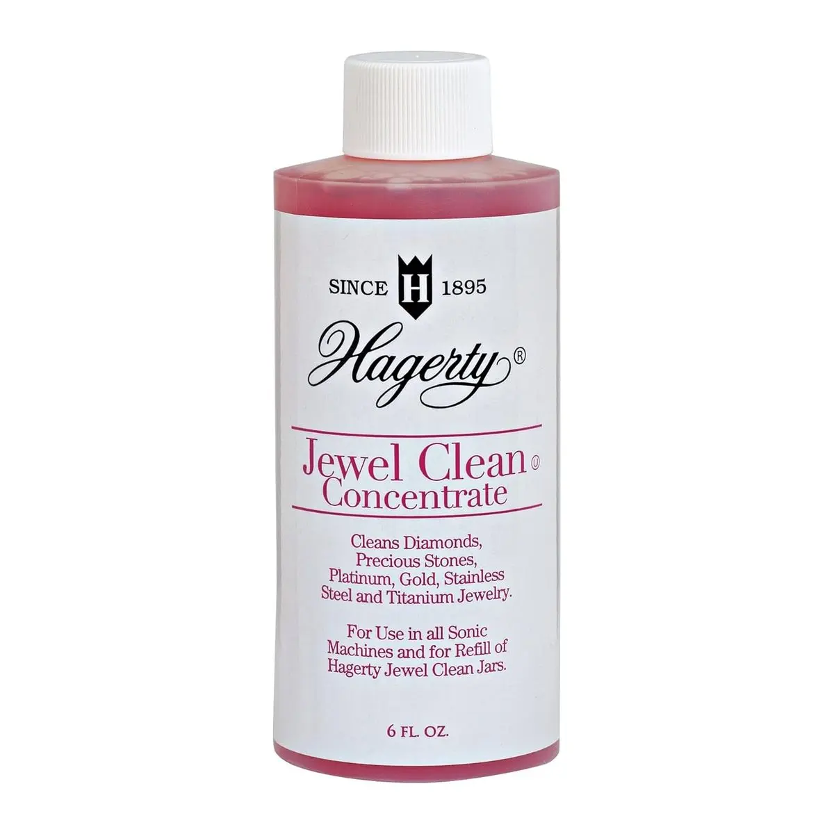 Household Ultrasonic Jewelry Cleaner Concentrate, 6 Fl Oz Liquid Solution for Gold, Silver & All Ultrasonic Machines