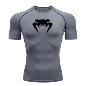 New Compression Shirt Men Fitness Gym Super Hero Sport Running T-Shirt Rashgard Tops Tee Quick Dry Short Sleeve T-Shirt For Men
