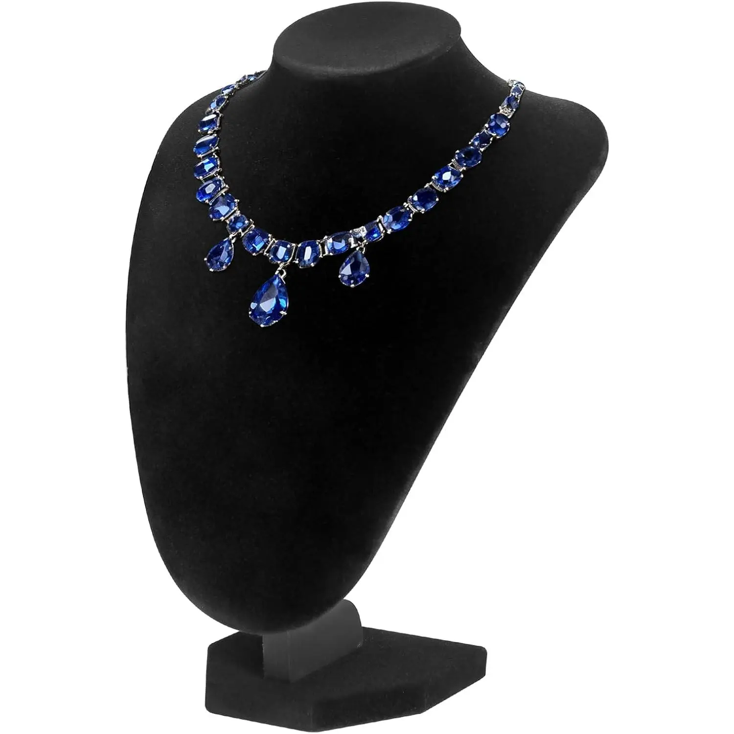 Professional  Necklace Display Stand, Black   Bust Holder, 9.6 Inch Chain Organizer Tower for  Display (Black)