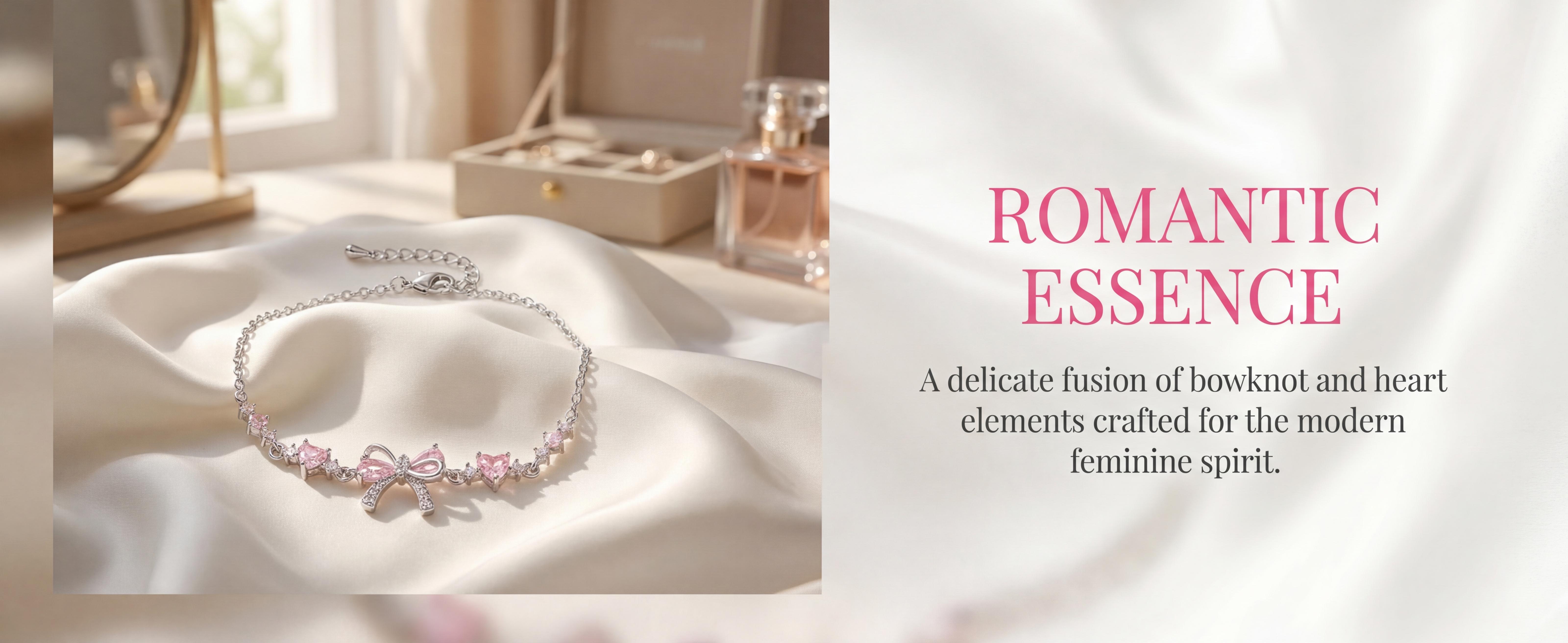 New Bow Love Heart Zircon Bracelet for Women, Cute Sweet Light Luxury Niche Design, Minimalist Trendy All-Match High-End Sense Exquisite Jewelry, Ideal Gift for Friends and Girlfriends teen girl gifts mini gifts gifts for boyfriend easter gifts for kids