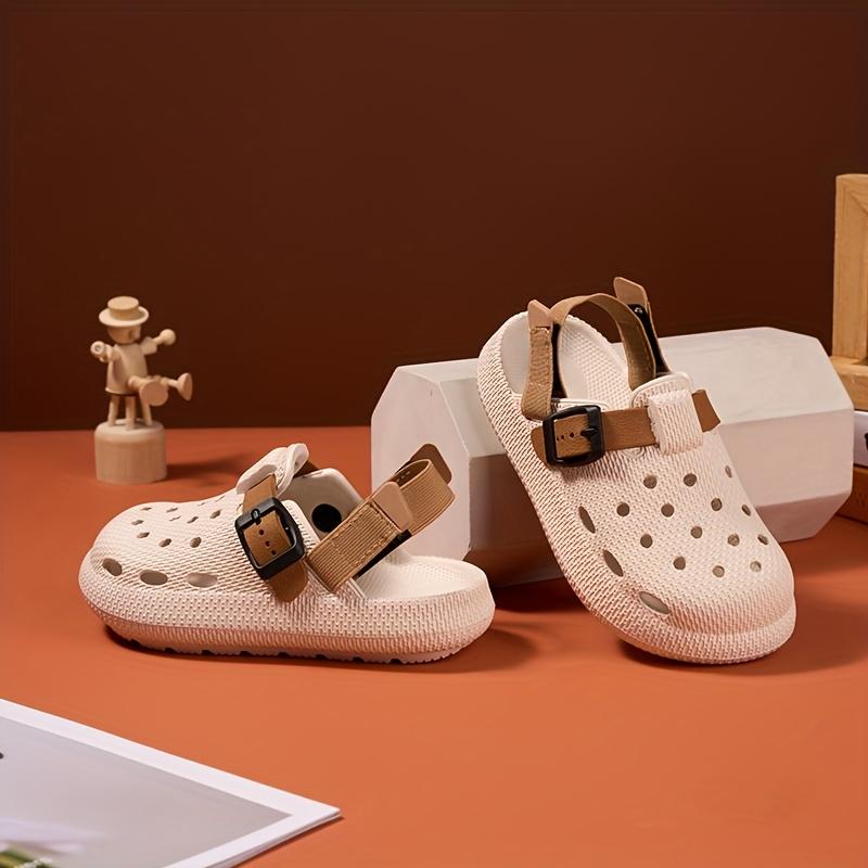Kids Summer Sandals Soft Soled Non Slip Durable Home Outdoor Casual Half Drag Design Heel Boys Beach Footwear