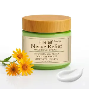 Official Hireleif Nerve Relief Magnesium Cream with MSM & Arnica, Soothes Nerves & Daily Soothing Support,