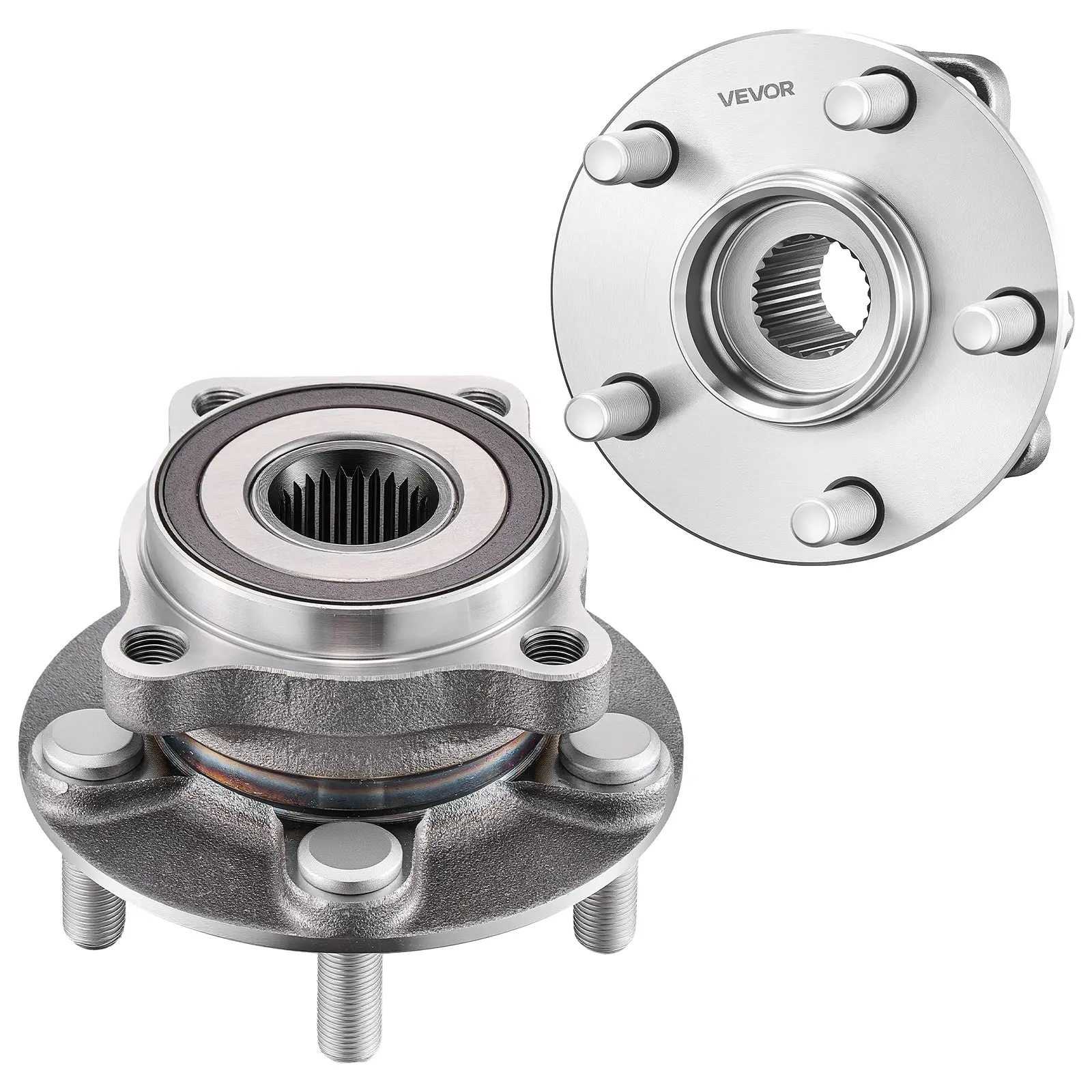VEVOR 2PCS Front Wheel Bearing & Hub Assembly Tool Kit - Wheel Repair Set, Fits 2014 Subaru Forester 2.5i (Convenience, Limited, Premium Sport Utility), Impreza WRX 4-Door Hatchback 2.5L, OEM 513303, Precision Inches Measurement