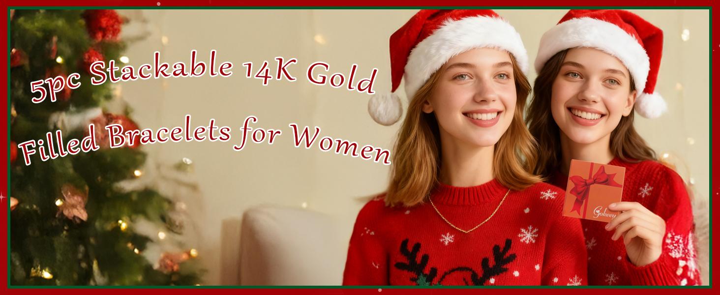 Gold Bracelets Set for Women Non Tarnish, 14K Gold Plated Sterling Silver Chunky Cuff Bracelet Stackable Gold Bangles Bracelet for Women Trendy Fashion Accessories Tie Knot Cuban Rope Paperclip Beaded Bracelet Stack Jewelry Valentines Day Gifts