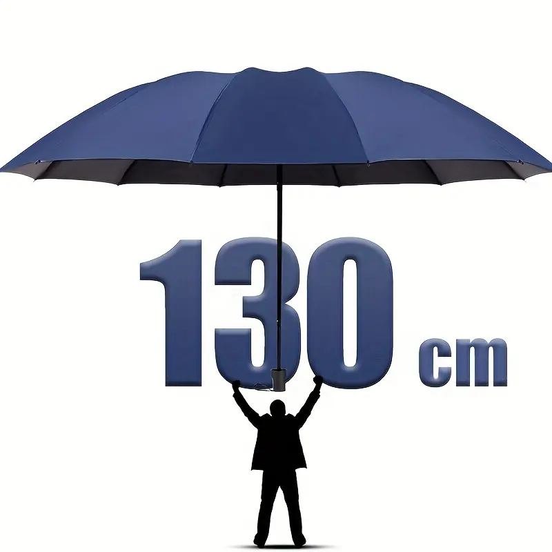 Extra-large windproof umbrella - 51inch wide canopy, manual opening and closing, suitable for groups, families, and events - for sunny days and travel - compact folding design, stylish appearance, durable frame, high-quality fabric