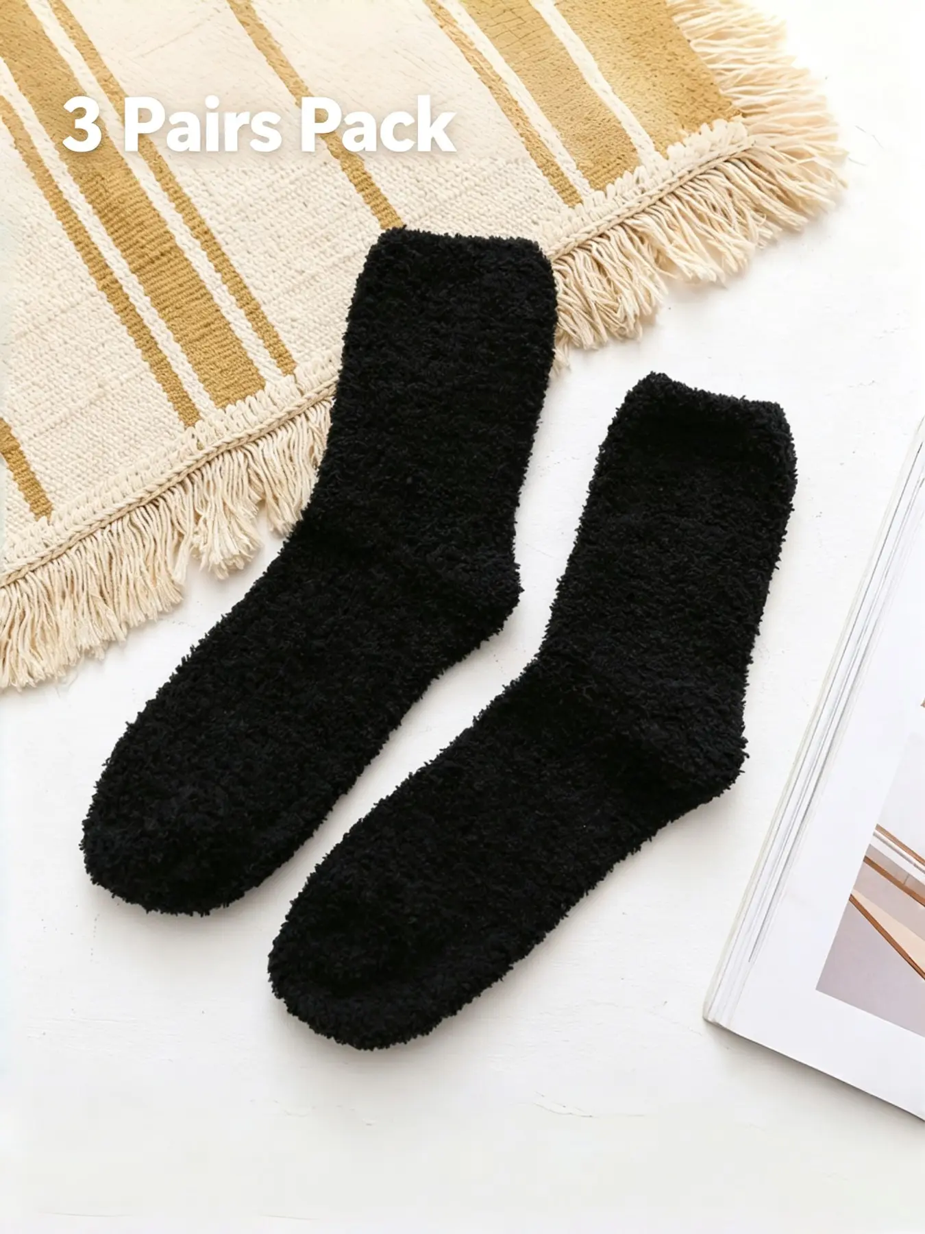 Coral Fleece Sleep Socks, Cozy Home Wear, Soft and Plush, Ideal for Sleeping, Fall Winter Warmth, Comfortable Floor Socks, Sock Packs