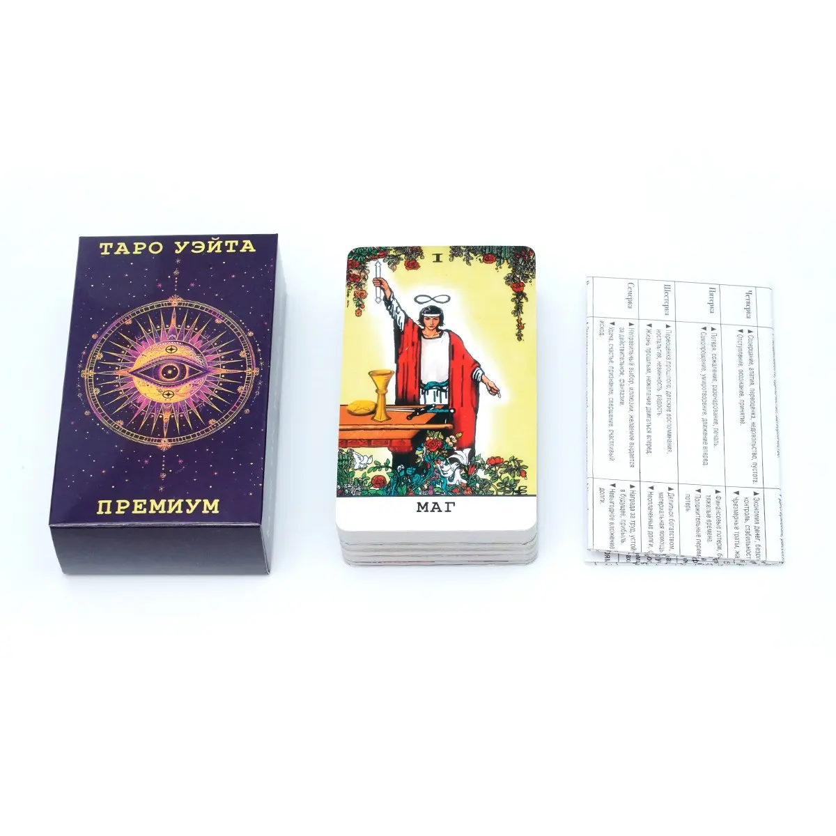 Advanced Russian Tarot Cards with User Manual, Standard Waite Tarot Deck, Ideal for Beginners, Perfect for Learning and Practicing