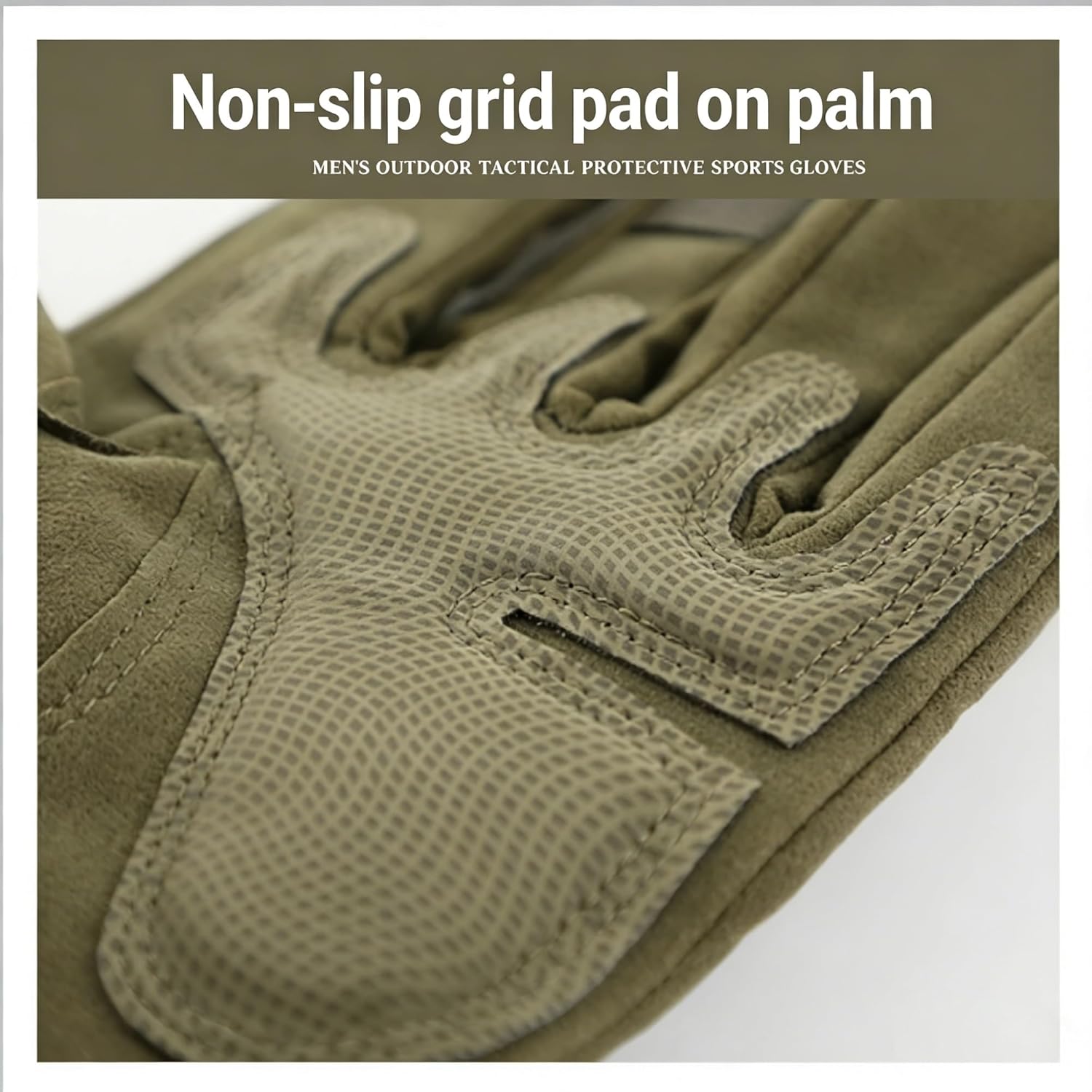 Tactical Full Finger Gloves - Soft Knuckle Protection, Touchscreen Non-Slip Breathable, For Outdoor Sports Motorcycle Riding Training Hunting, Men Women Work Gloves