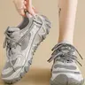 Women's Breathable Mesh Thick Sole Dad Shoes, Anti-Slip Outdoor Sports Sneakers, Lightweight Summer Hiking Shoes for Women