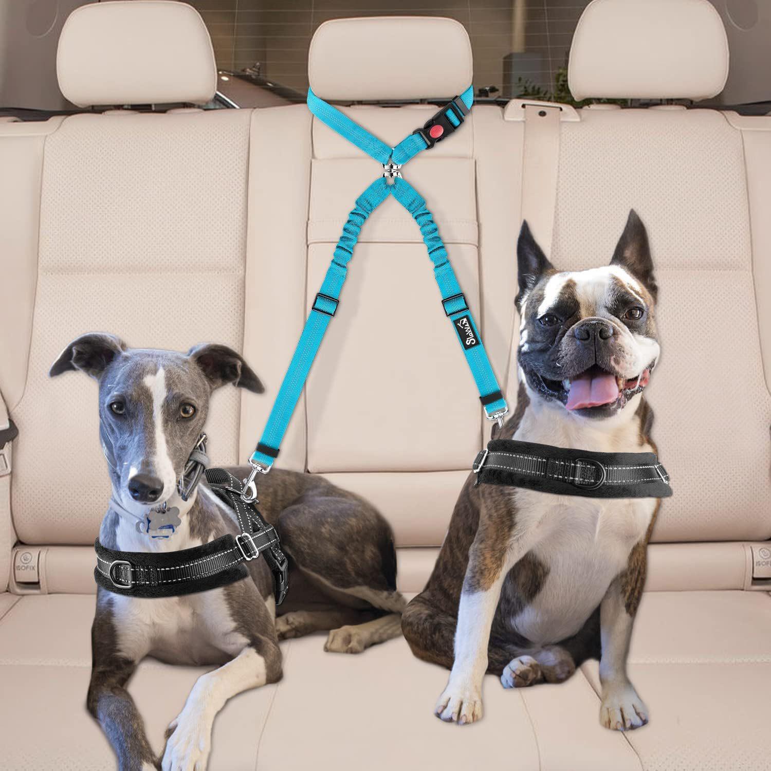 Pet Supplies Double Dog Leash, Coupler Lead, Dog Collar & Pet Safety Belt