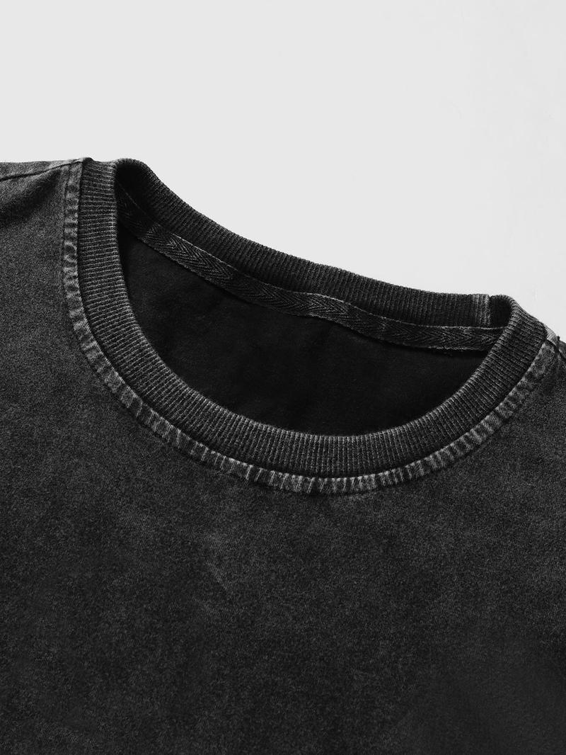 Unisex's Anime Character Print Round Neck Graphic Tee, Regular Fit Casual Street Short Sleeve T-Shirt for Daily Wear, Unisex Top for All Seasons, Man