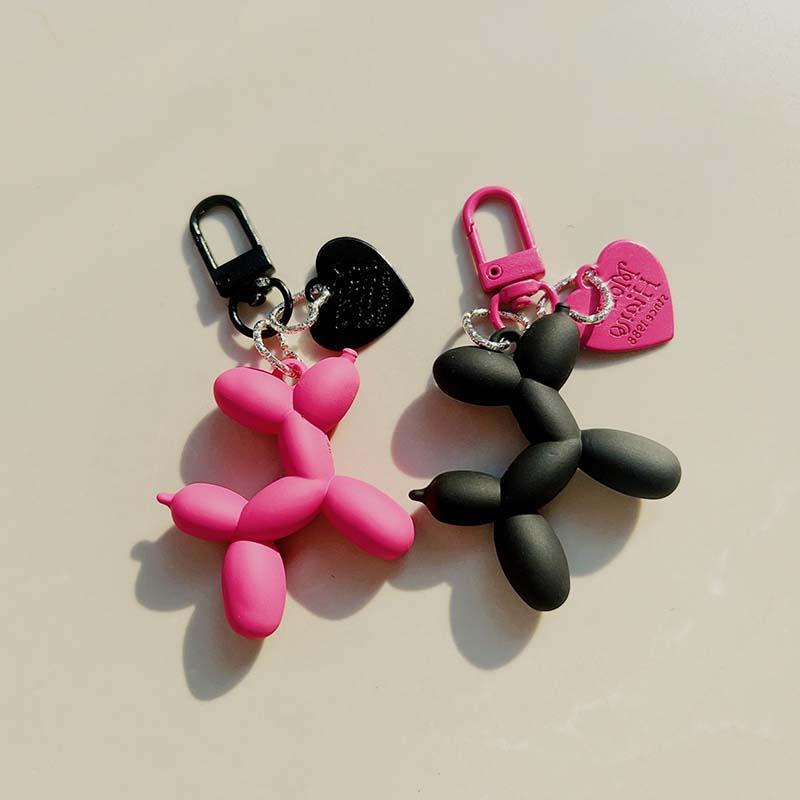 Jelly Cute Jelly Balloon Dog Keychain Pendant Cartoon Dog Chain Keychain - Lovely accessory jewelry gift for unisex keys