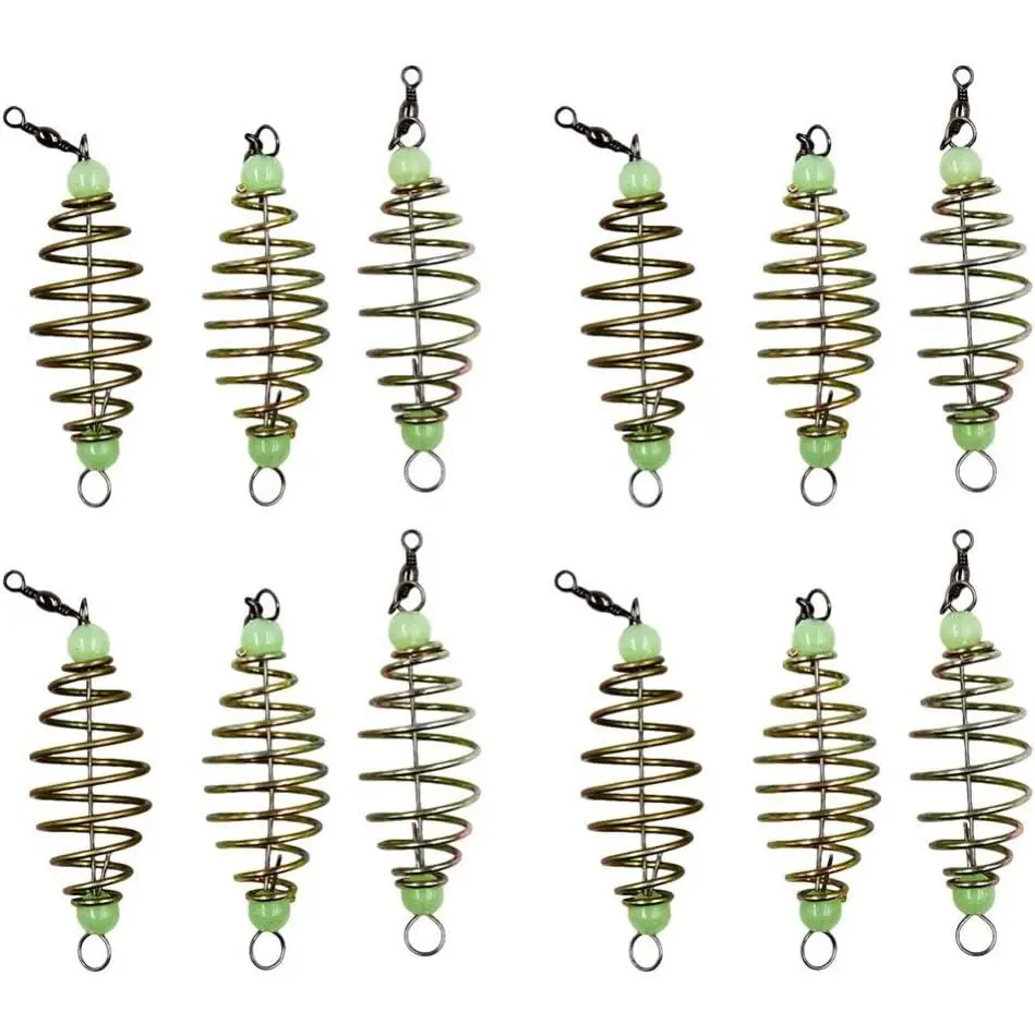 24Pcs Assorted Fishing Bait Trap Cage Feeder Basket Holder, Easy-to-Carry Fishing Equipment Lures with Good Atomization, Ideal for Friends and Family Who Love Fishing