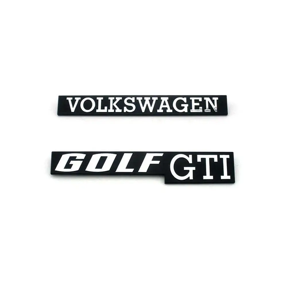 Genuine MKI Set Rear Badges Emblems Logos with Fixing Clips for Golf