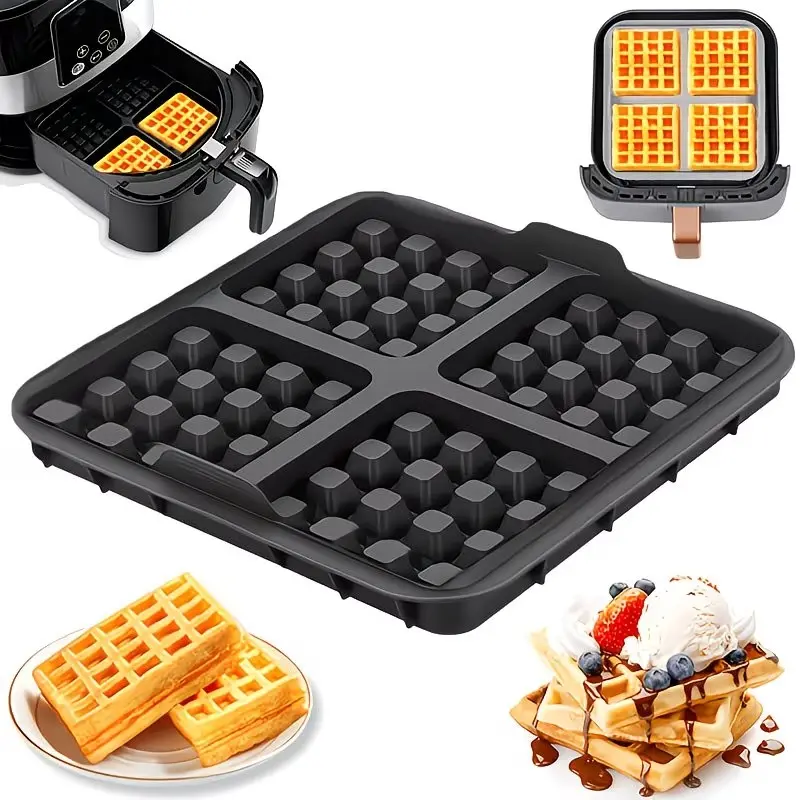 [Non-Stick Waffle Mold] 1pc A Square Waffle Mold , Reusable for Belgian Waffles, Pancakes, And Omelets | Dishwasher Safe