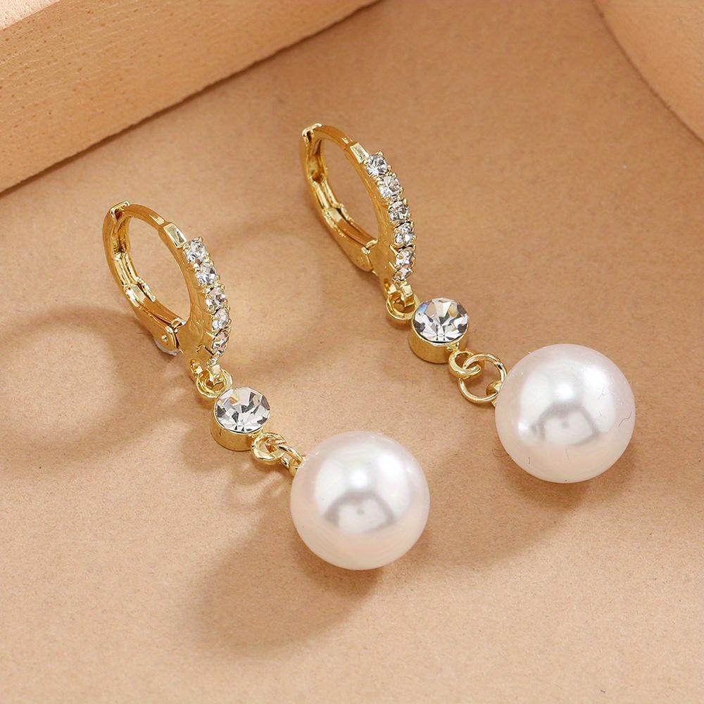 New High-End Gentle Style Pearl Earrings Fashionable Simple Versatile Ear Jewelry men's whimsical dad chain men autumn rapper Stainless Steel Link Necklace Crucifix Personalized Eye Photo Titanium Large Saturn Water Drop Choker daughter Music Guitar Pick