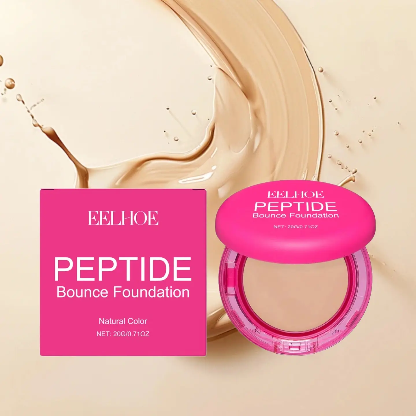 Bouncees Foundation – Hydrating, Age-Defying Foundationfor Mature Skin, Balm Foundation, Natural, Medium Buildable Coverage, All Skin Types, Moisturizing (Natural Color)