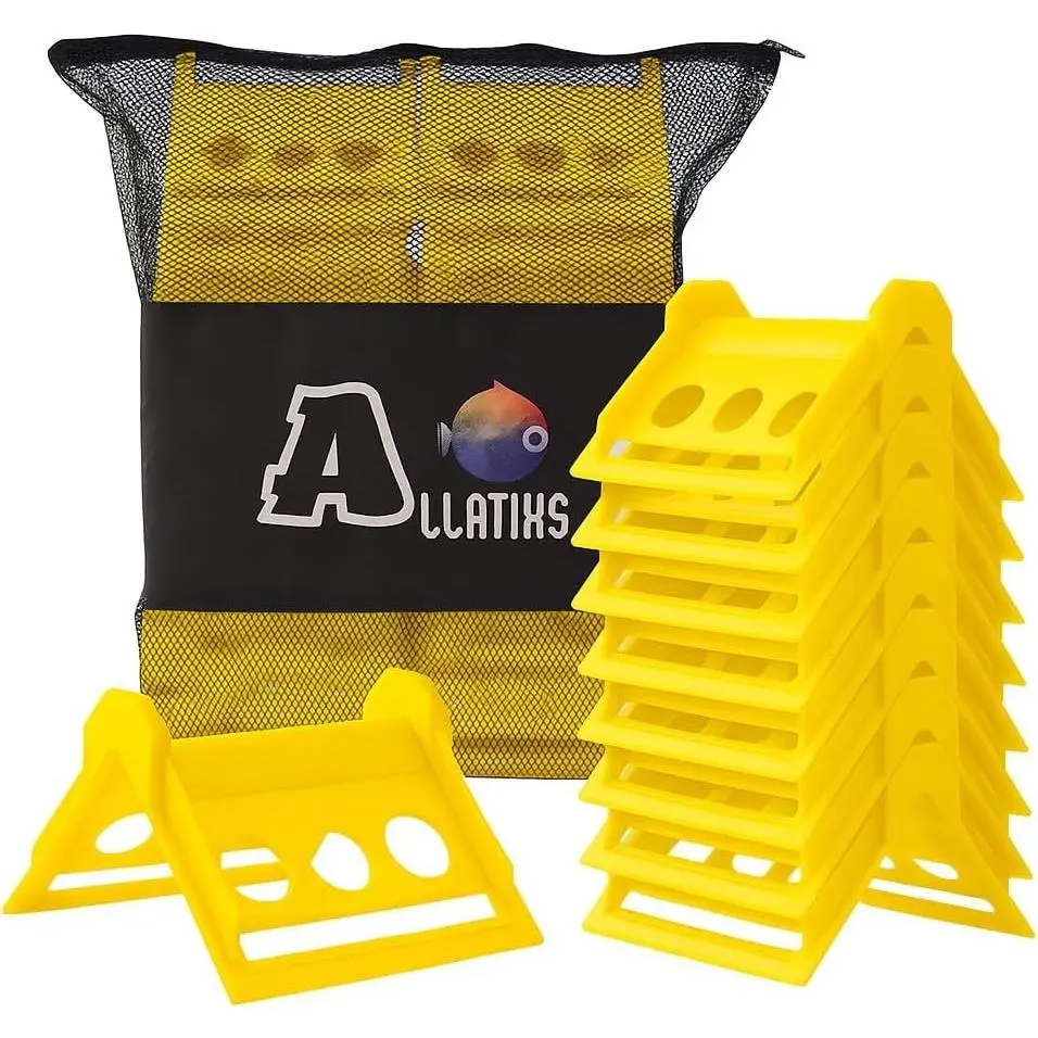 32 Pack 4" Flatbed Edge Protectors with Carrying Case - 4" Winch Ratchet Straps - Plastic Corner Protectors for Flatbed Cargo Truck Shipping (4" x 6")