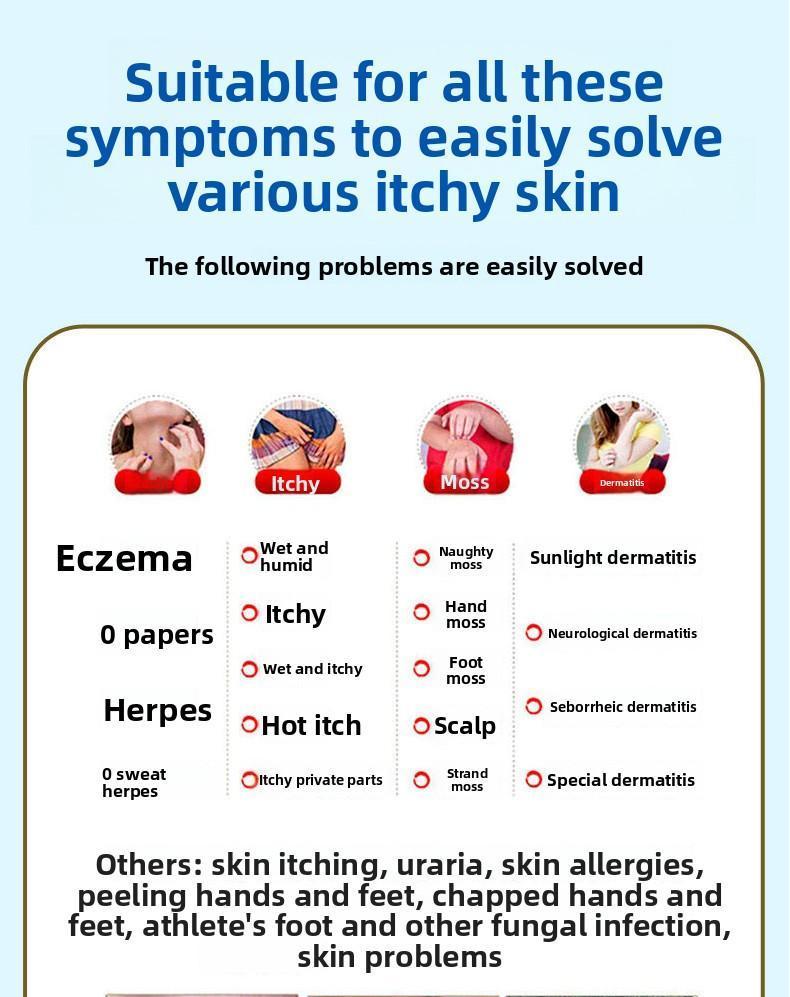 Premium All-Natural Herbal Soothing Cream for Psoriasis Eczema Dry Sensitive Skin Relief Plant-Based Itch Treatment Balm for Mosquito Bites 30g Hypoallergenic Skin Lotion