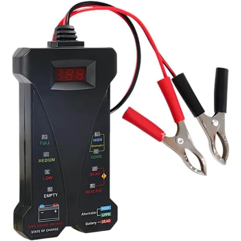 Tester, 12V Digital  Tester  Meter with LCD Display and LED Indication, Alternator  System Analyzer,   for , SUVs,