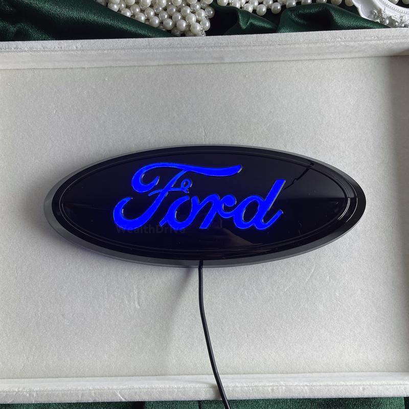 For Ford F150 Raptor Edge Explorer Grille Emblem LED Car Emblem Light Rear Light Car Emblem Car Accessories Car Stuff Truck Accessories Truck Stuff Car Decor Trim Lights