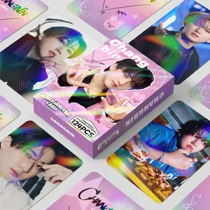124 Changbin Memorial Cards and Stickers Set, Double-Sided Design, Decorate Notebook/wall, Party Surprise, Holiday Gift