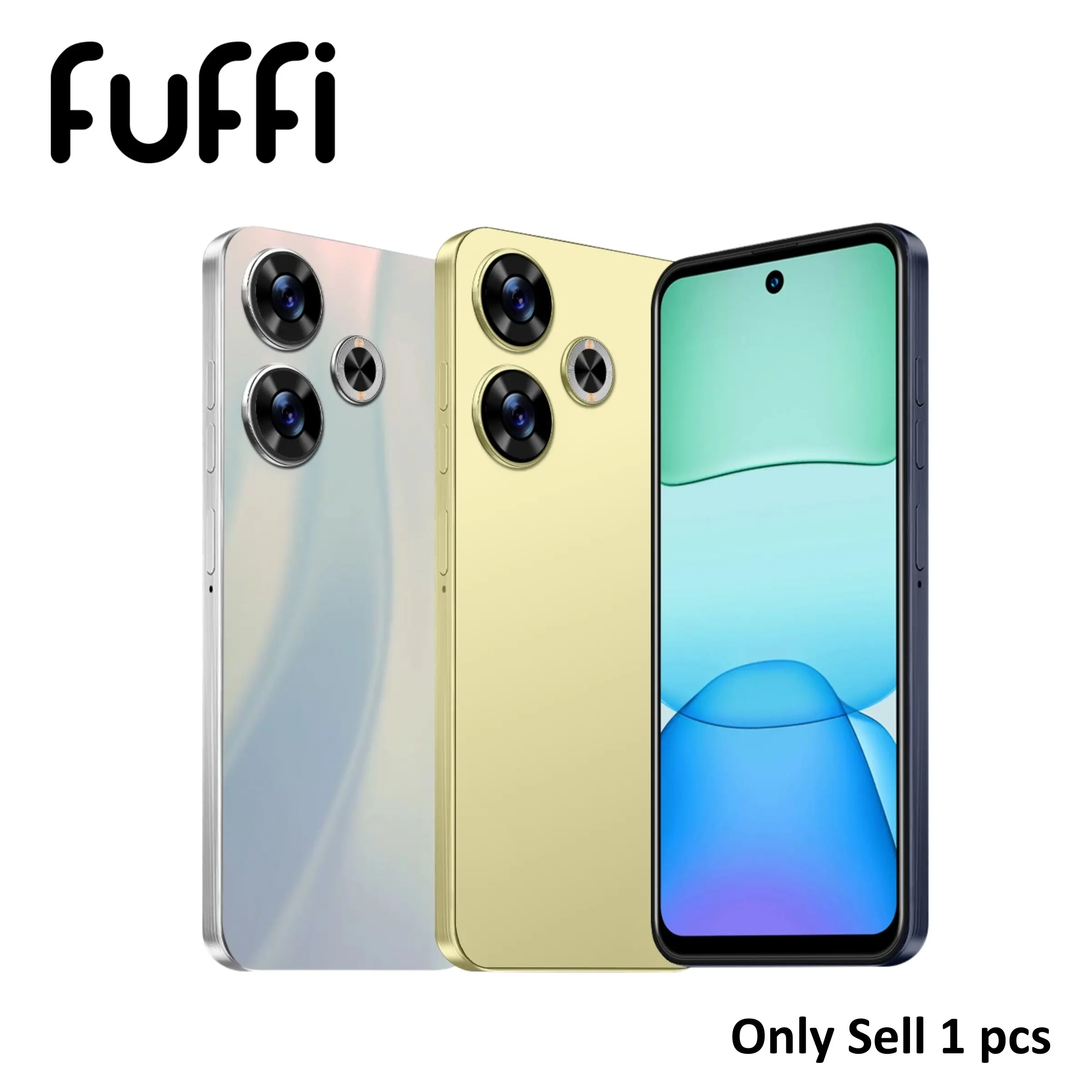 FUFFi-Smartphone, 4+64GB ROM,6.56 Inch Screen, Android 12.0,  4300mah Battery, Dual Sim, USB PD Charging, Fashionable Design