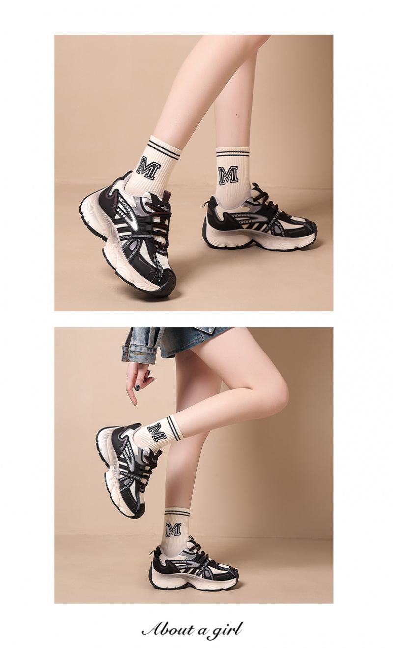 2026 Four-Season Thick-Soled Student Dad Shoes for Women, Mesh Breathable Sneakers, Versatile Fashionable Ugly-Cute Dirty Retro Super Cool Trendy Unisex Shoes