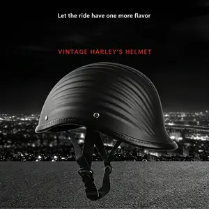 Half Helmet for Men and Women, Electric Scooter Riding Retro Harley Helmet, Safety Cap for Summer, Motorcycle Helmet, Half Motorcycle Helmets