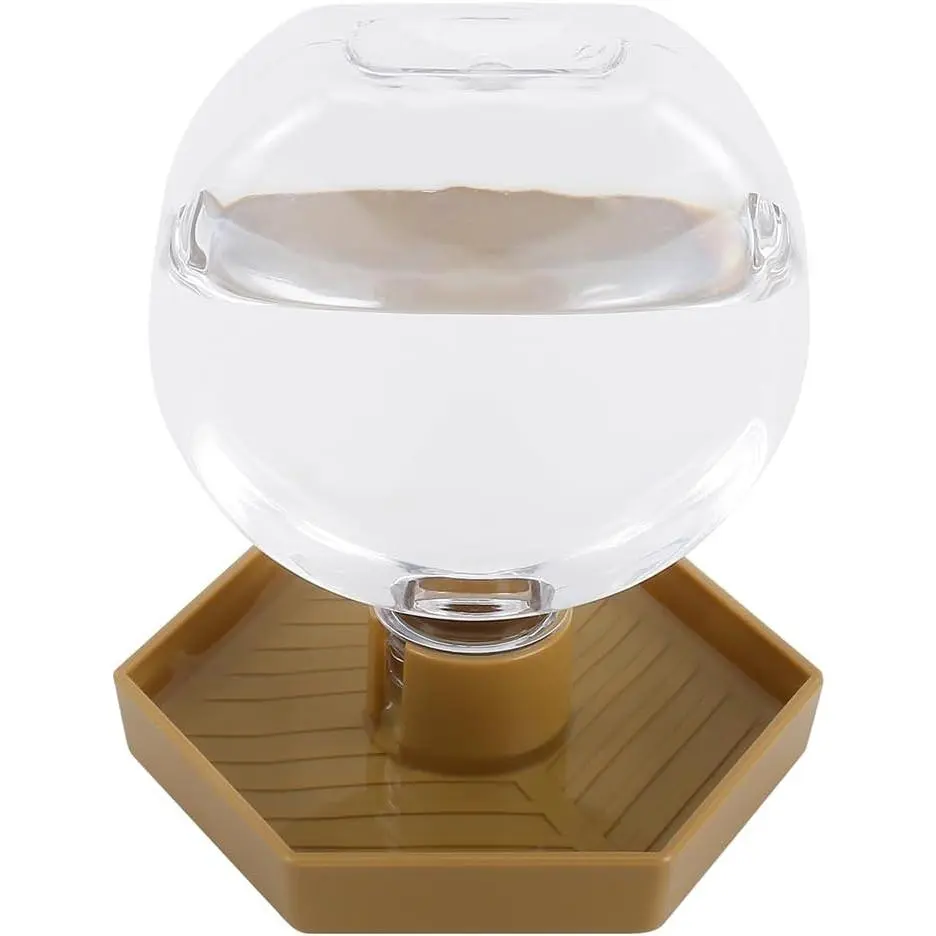 Reptile Water Feeder,Gecko Bearded Dragon Automatic Water Dispenser 12 Oz Amphibians Waterer Dish Terrarium Bowls for Lizards Turtles Snake Frog,Round Shaped