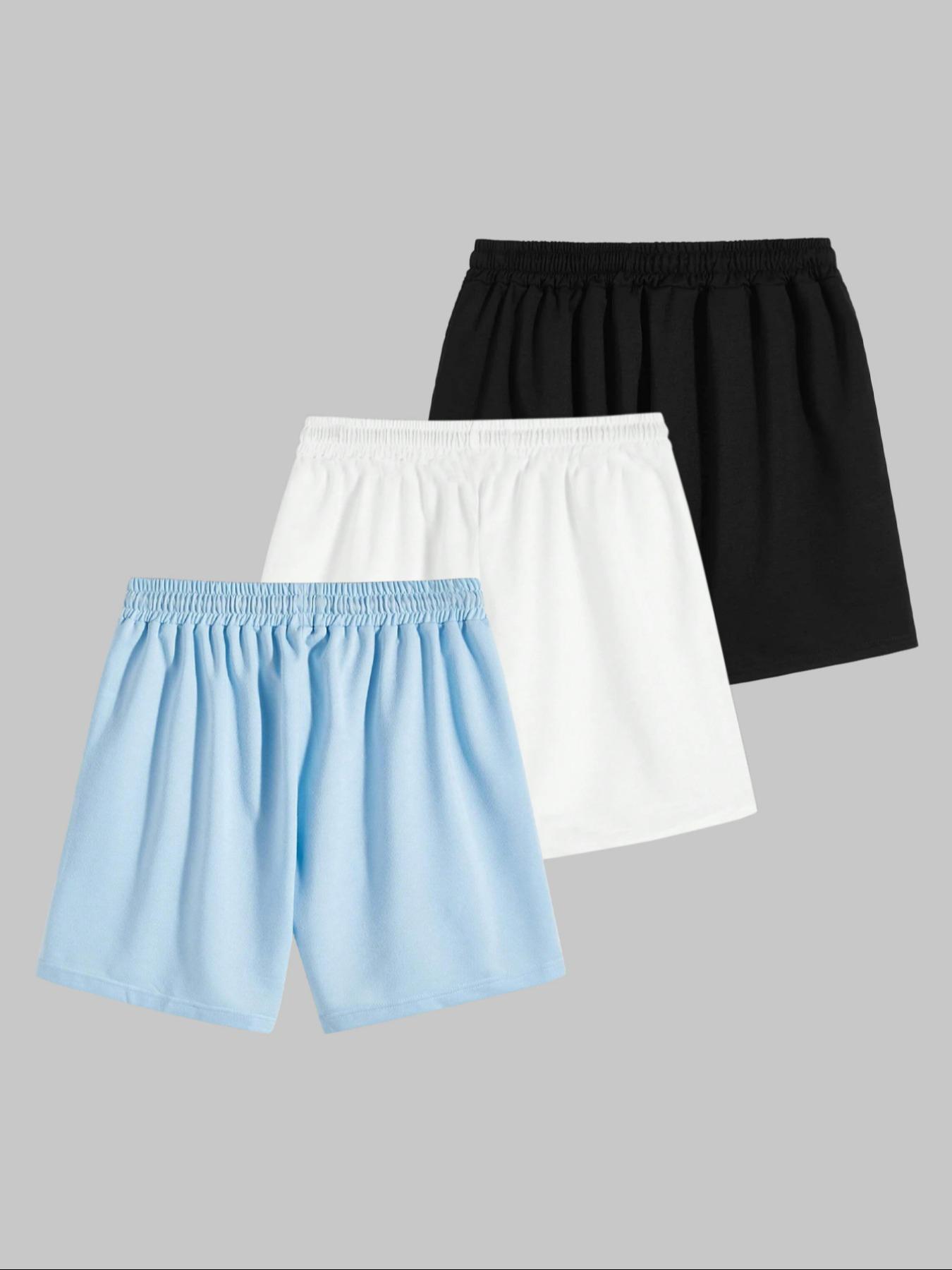 Menswear Letter Print Drawstring Waist Pajama Shorts, Regular Fit Casual Comfy Soft Pocket Sleep Shorts, Mens Shorts, Shorts for Men, Summer Lounge Bottoms, Loungewear, Summer Clothes, Nightwear, Mens Fashion, Comfy Fabric, Lounge Pajamas