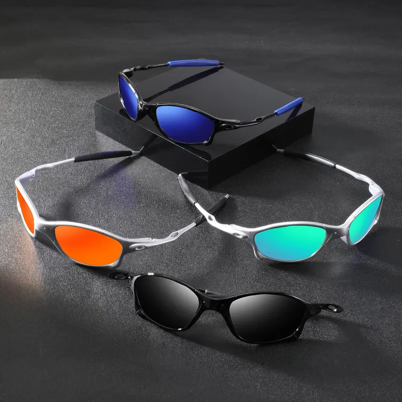 4 Pairs Men's Plastic Square Eyewear, Fashion Sports Eyewear, Cyberpunk Retro Style, Perfect for Outdoor, Commute, Cycling, Parties, Music Festivals, Bars, Fashion Sports Glasses