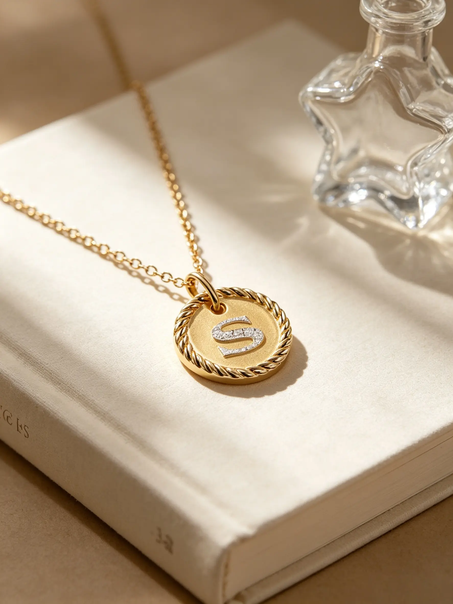 2026  Original New Trend Retro Design DYXL-02S Letter 10mm classic statement Copper Pendant Necklace for Women Fashion High-Quality Jewelry Accessories Gift