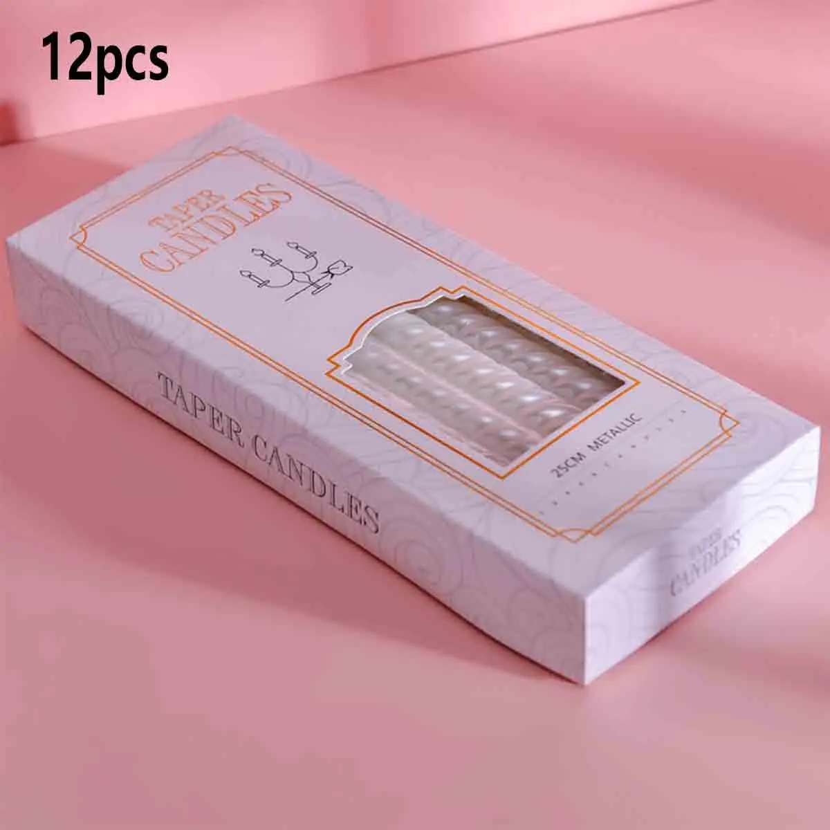 4/12 Pack Spiral Candle Set, Smokeless Scented Candles, Luxurious Metal Holders, Perfect for Table Decor, Weddings, Holidays, Parties