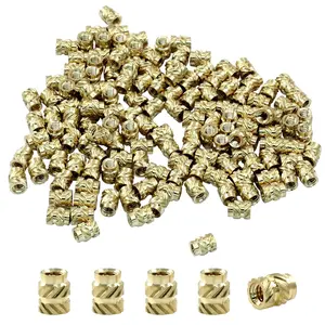 150 count M2 Threaded Inserts, M2x4x3.2 Heat Set Insert for  Printing, Brass Metric Knurled Nuts