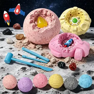 Space Planet Digging Archaeology Kit, Gemstone Mining DIY Toy, Science Exploration Gift Box, Birthday Christmas Present