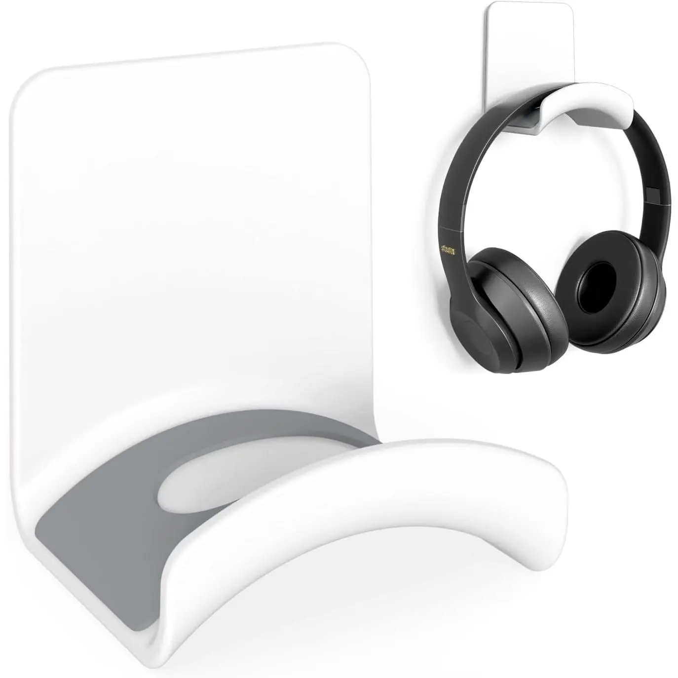 Universal Game Headphone Stand Headset Hook Adhesive Headphone Hanger Ear Headphone, Game Accessories (Wall Mount White)