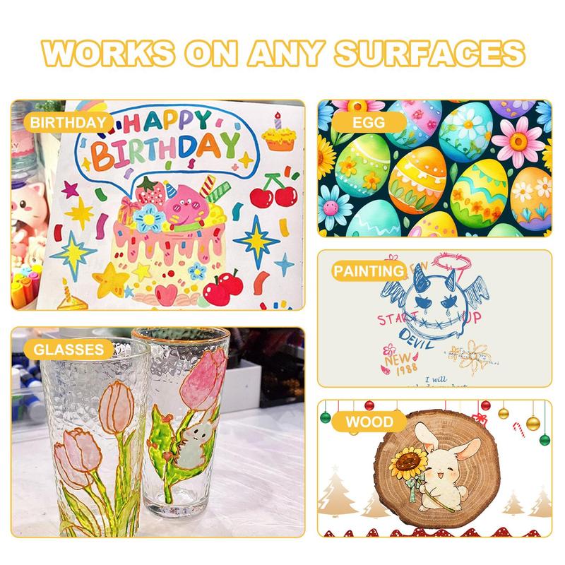 Acrylic Paint Marker Set, 1 Box Dual Tip Acrylic Paint Pen, Permanent Acrylic Paint Markers for Rock Painting, Canvas, Wood, Glass, Ceramic, Fabric, Plastic, Acrylic Marker Pens