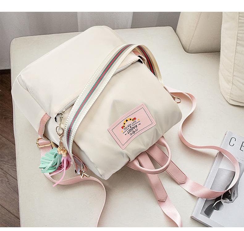2026 New Korean Style Fashionable Versatile Anti-Theft Student Backpack for Women, Travel Canvas Backpack
