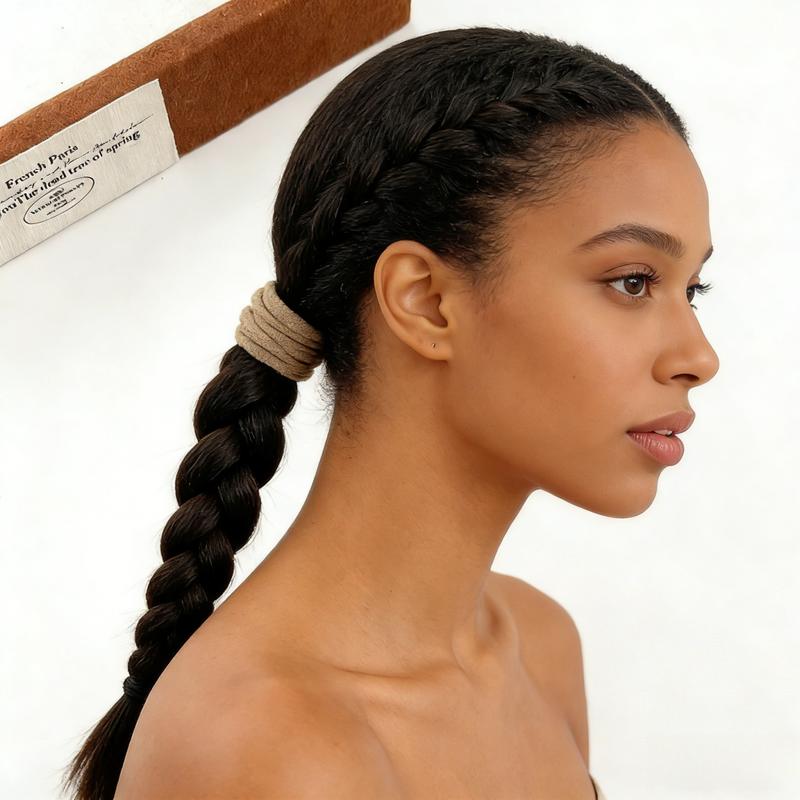 10-Piece Seamless Thickened Elastic Hair Ties, Cotton Crease-Free Bands for All Hair Types, Women's Hair Accessories Ideal Gift 10-Piece Seamless Thickened Elastic Hair Ties, Cotton Crease-Free Bands for All Hair Types, Women's Hair Accessories Ideal Gift