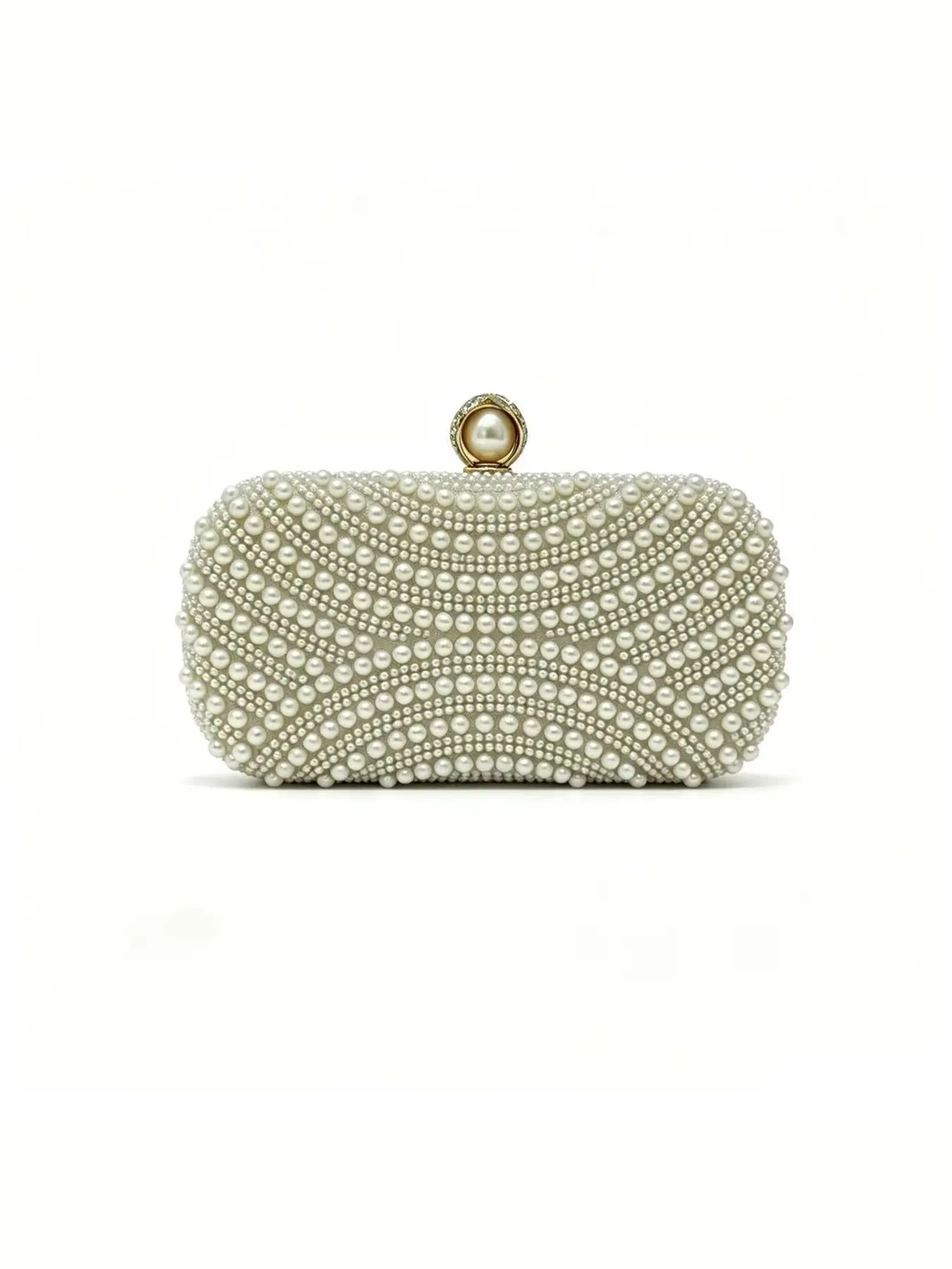 Pearl Shoulder Bag for Women, Beaded Evening Clutch with Pearl Handbag, Formal Event Crossbody Bag for Weddings and Parties
