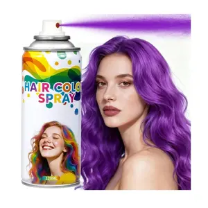 Purple Temporary Hair Color Spray - Washable & Natural One-Time Use Hair Wax for Women & Kids & Adults - Strong Hold for Halloween, Cosplay, Party, Easter Basket Stuffers,Washes Out Easily 120ML