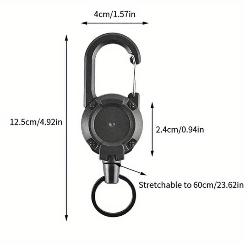 Elastic Key Storage Ring, Anti-Loss Cord Lock, Portable Outdoor Backpack Strap Buckle, Convenient Wire Rope Clip, 1 Piece
