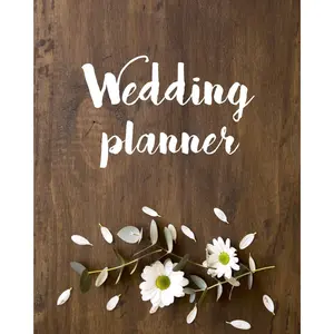 Wedding Planner: (8"x10) Wedding Planning Notebook For Complete Wedding With Undated Calendar Planner, Checklist, Journal, Note and Ideas: Wedding Organizer - Paperback