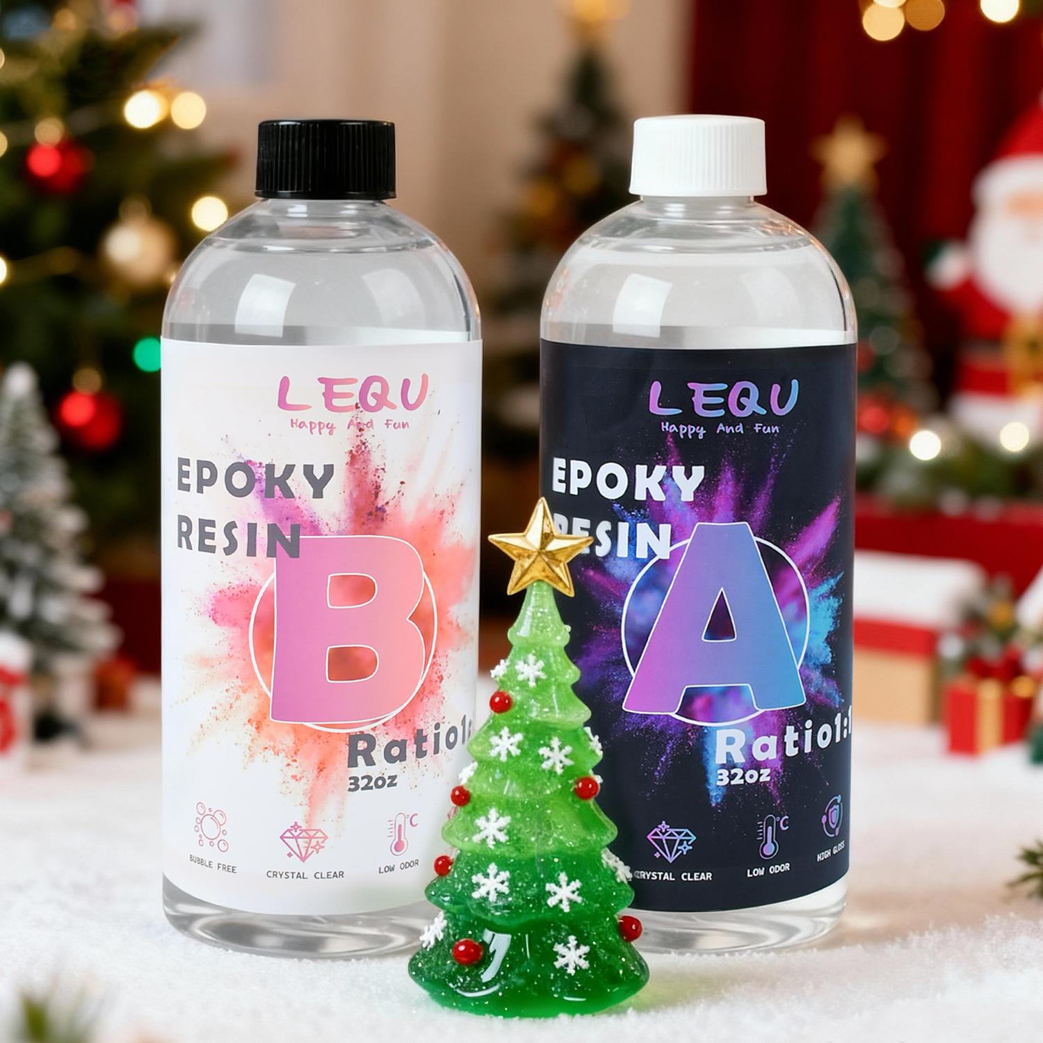 64 oz Ultra-Clear Epoxy Resin Kit—Bubble-free, yellowing-resistant, and self-leveling; ideal for coatings, casting, countertops, and river tables; fast-curing two-part epoxy; perfect for resin molds and crafts