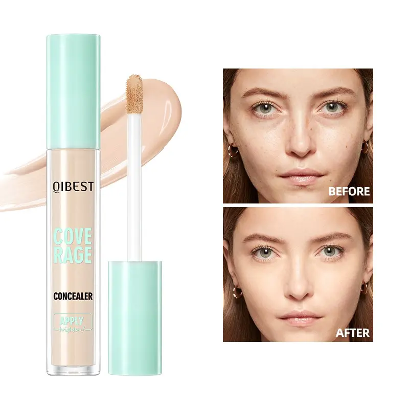 Lightweight Cream Concealer, Natural Skin Feel, Seamless Liquid Concealer, Covers Imperfections, Brightens Complexion, Ideal for Daily Use