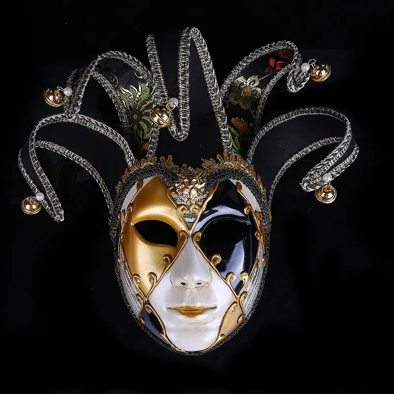New Halloween Mask, Painted Halloween Ball Party Mask, High-end Venetian Lady Performance Mask